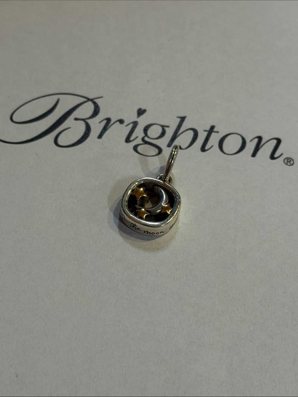 Brighton Silver and Gold Moon & Star Charm